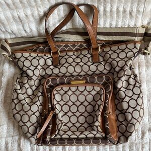 Nine West Brown Patterned Women Bag